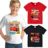 Lightnings Mcqueen T-shirt Cartoon Disney Cars Short Sleeve Tops Boys Basic Tee Children Clothing Cool Printed Tshirt Kids Tees 1
