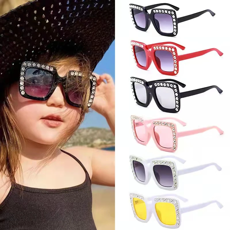 Gafas De Sol De diamantes para niños y niñas, anteojos De Sol rosas De 2 a 9 años, bonitos, para playa, verano, UV400, n53, 2022|Gafas de sol de niña| - AliExpress