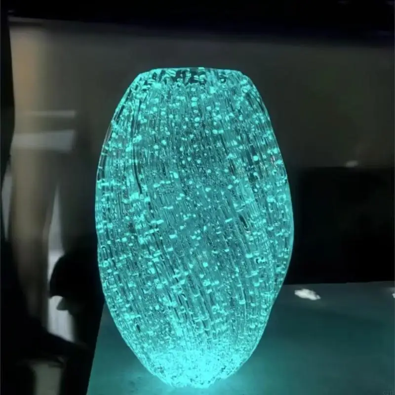Fluorescent Glows In Dark Glass Vases for Stylish and Sophisticated Room Accent 4