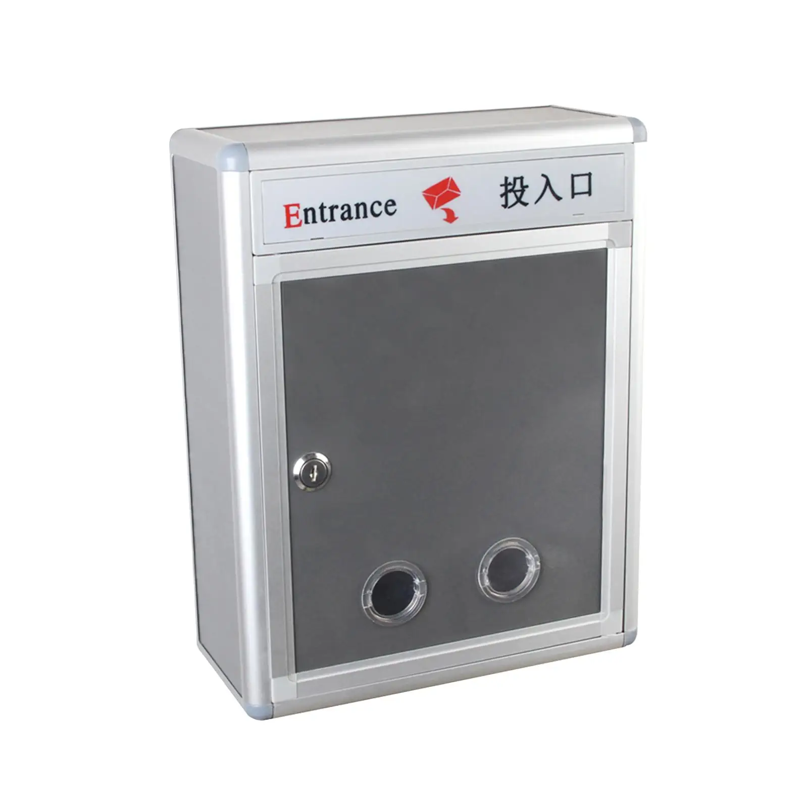Suggestion Mail Box with Lock Organizer 26.5x12x33.5cm Multipurpose Drop Box Letter Post for Hotel Business Lightweight