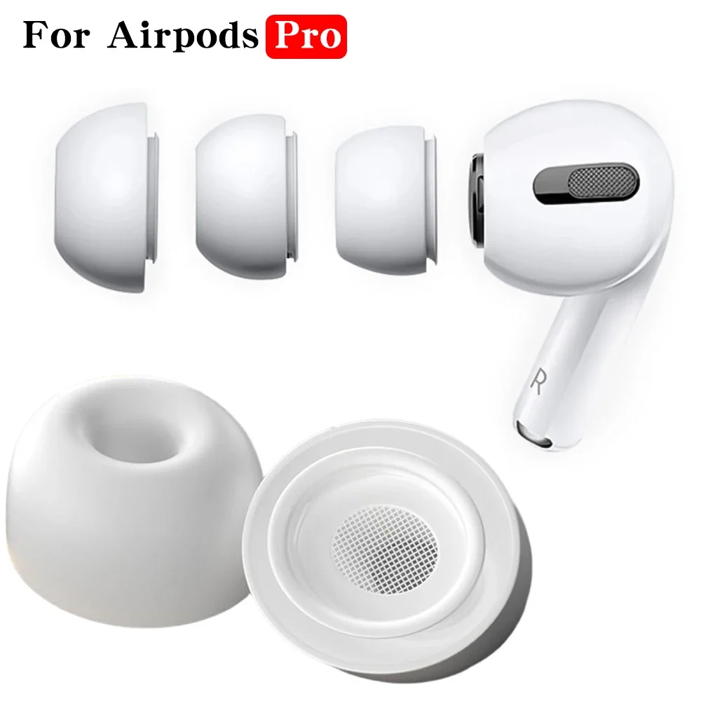 Auricolari di ricambio universali per Apple Airpods Pro 1 2 auricolari in Silicone foro per la riduzione del rumore auricolari morbidi e confortevoli