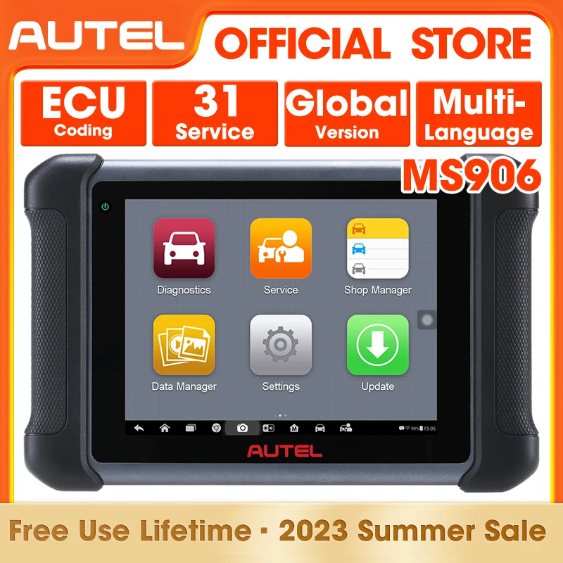 

AUTEL MaxiSys MS906 Auto Diagnostic Tools OBD2 Scanner Automotive Key Coding OBD 2 ECU Tester IMMO PK MP808K MP808BT Pro