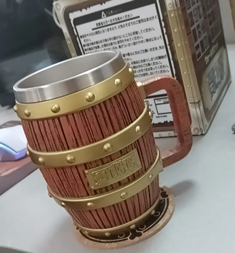 Taza De Cerveza Transparente Con Diseño De Luffy De One Piece - Jarra De 400 Ml, Perfecta Para Regalo O Uso Diario