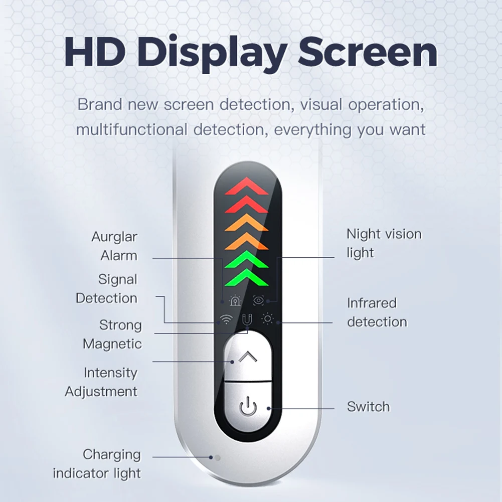 Professional Anti Candid Camera Detector Wireless Signal Sweeper for Privacy Protection in Hotels Office and Travel