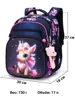 Orthopedic Waterproof Backpack For School Girls Cartoon Unicorn Shoulder Bags Children Bookbag Primary School Grade One Backpack 5