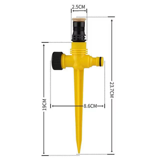 360 Fokos Forgó Sugárhajtású Sprinklerek Állítható Permetező Fúvóka Kerti Mezőgazdaság Pázsitfarmos Üzem Automatikus Öntöző - Image 6
