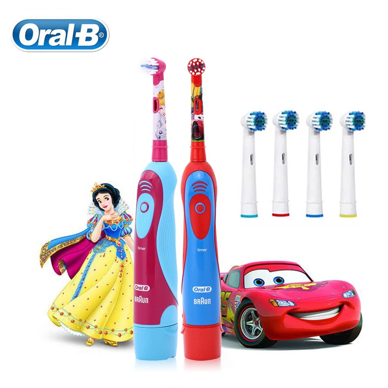 Oral B Rotation Children Electric Toothbrush Kids Soft Bristle Timer