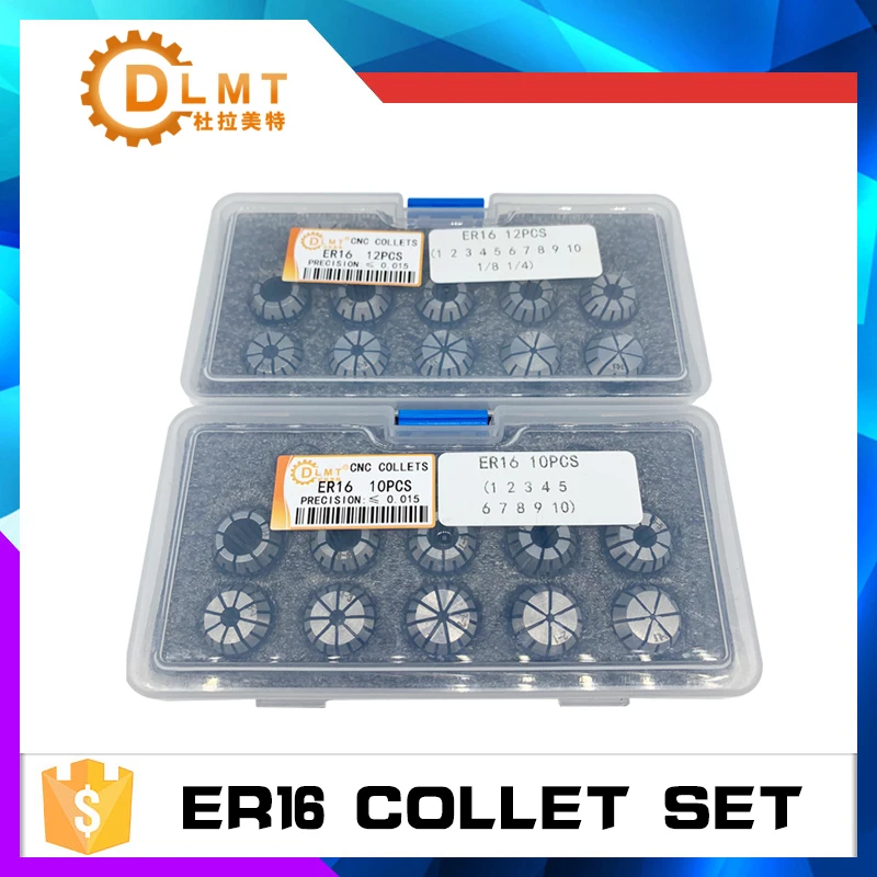 Spring Collet Chuck Set ER11 ER16 ER20 ER25 ER32 40 For CNC machining center Engraving Machine spindle motor Accuracy0.005 0.015mm