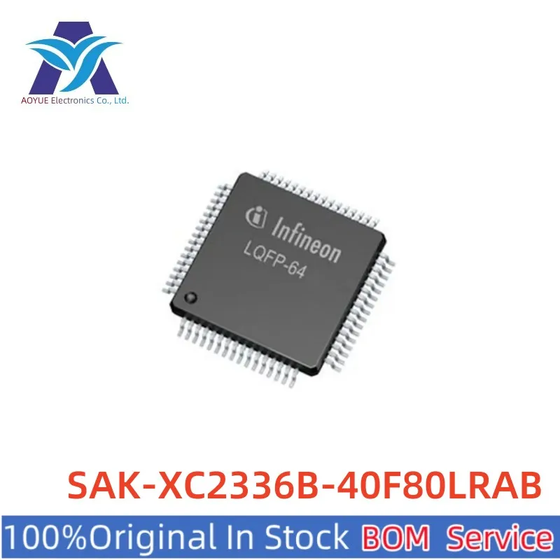 

New Original Stock IC SAK-XC2336B-40F80LRAB SAK-XC2336B SAK-XC2336B-40F80LR LQFP64 Microcontroller IC MCU One Stop BOM Service