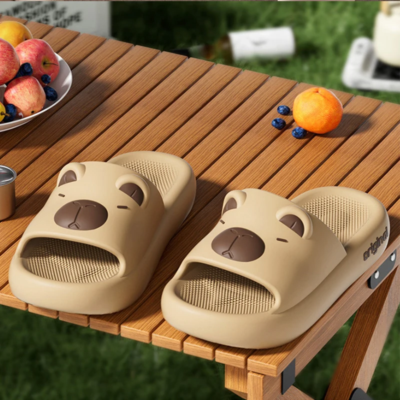 Capybara Slippers Indoor Outdoor Antislip with EVA Soles