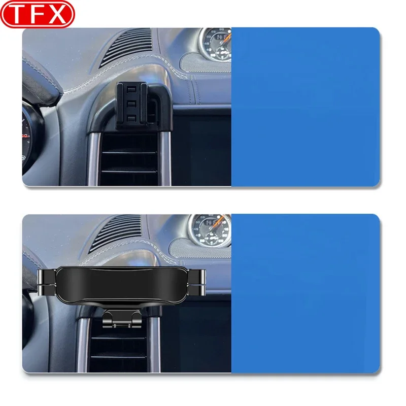 Phone Holder Mobile Phone Holder For Porsche Cayenne 2011-2015 Car Styling Mobile Phone Holder Air Vent Mount Gravity Bracket Stand Auto Modified Accessories