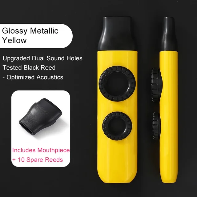 Kazoo muziekinstrument, beginnersvriendelijk tandfluitje met