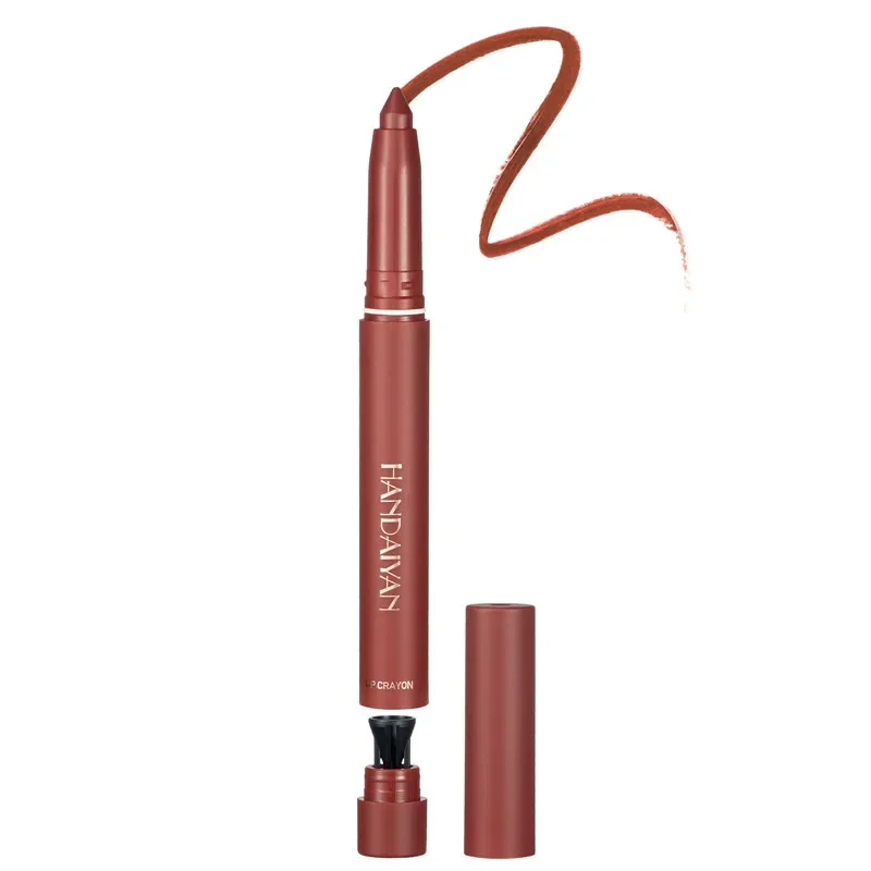 thumbnail image 1 of 12 Colors Pink Velvet Matte Lipstick Pen Lip Liner Pencil Waterproof Long Lasting Not Easy To Fade Plump Lips Crayon Makeup Tint, 1 of 5