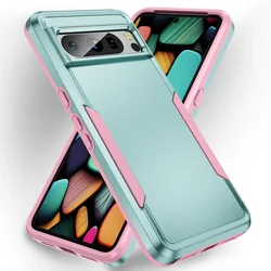 Deluxe Shockproof Hard Case - Premium Comfort and Protection - Google Pixel 10 (Green and pink)