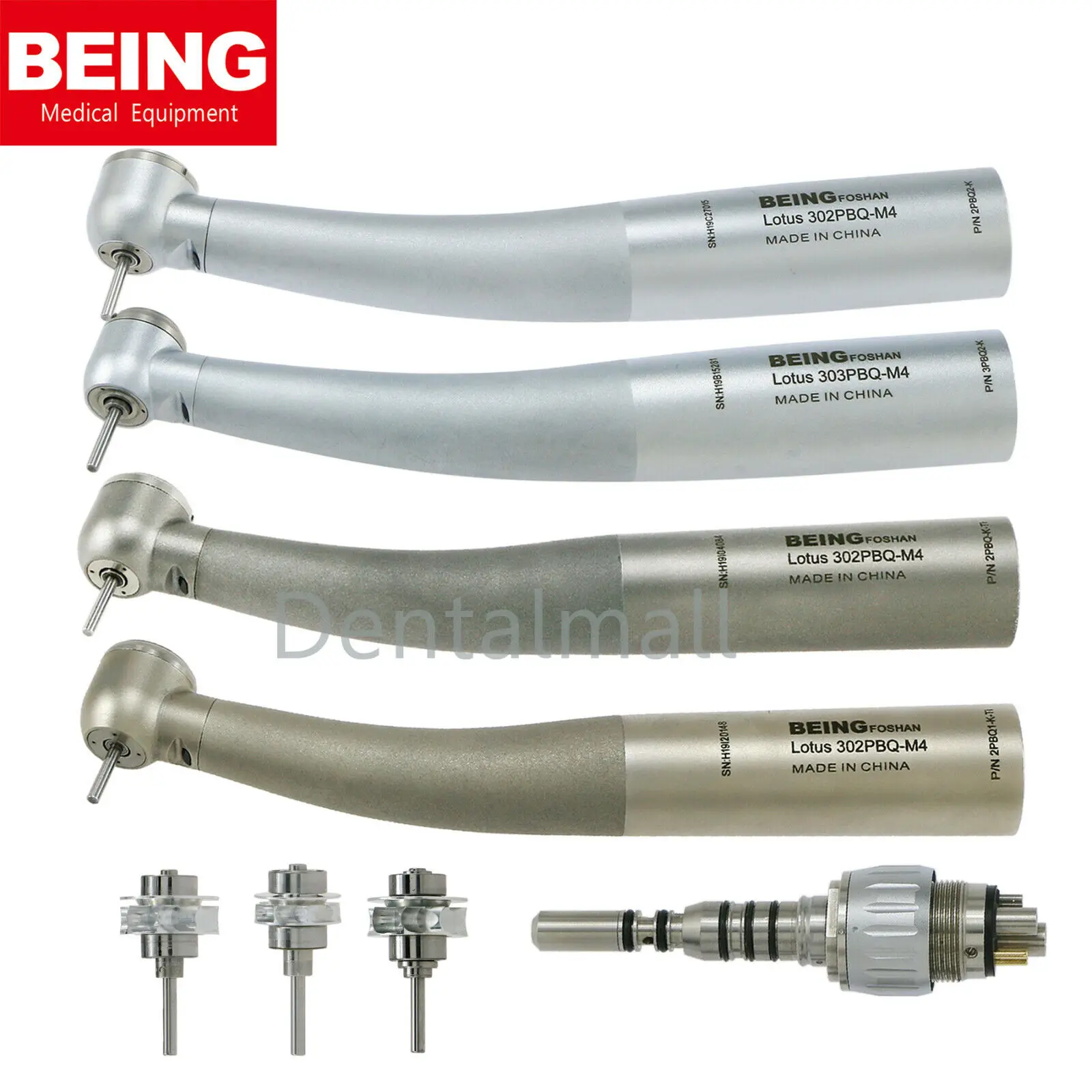 

BEING Dental Fiber Optic Ti-Coated 6 pin Handpiece fit for Kavo LED Coupler