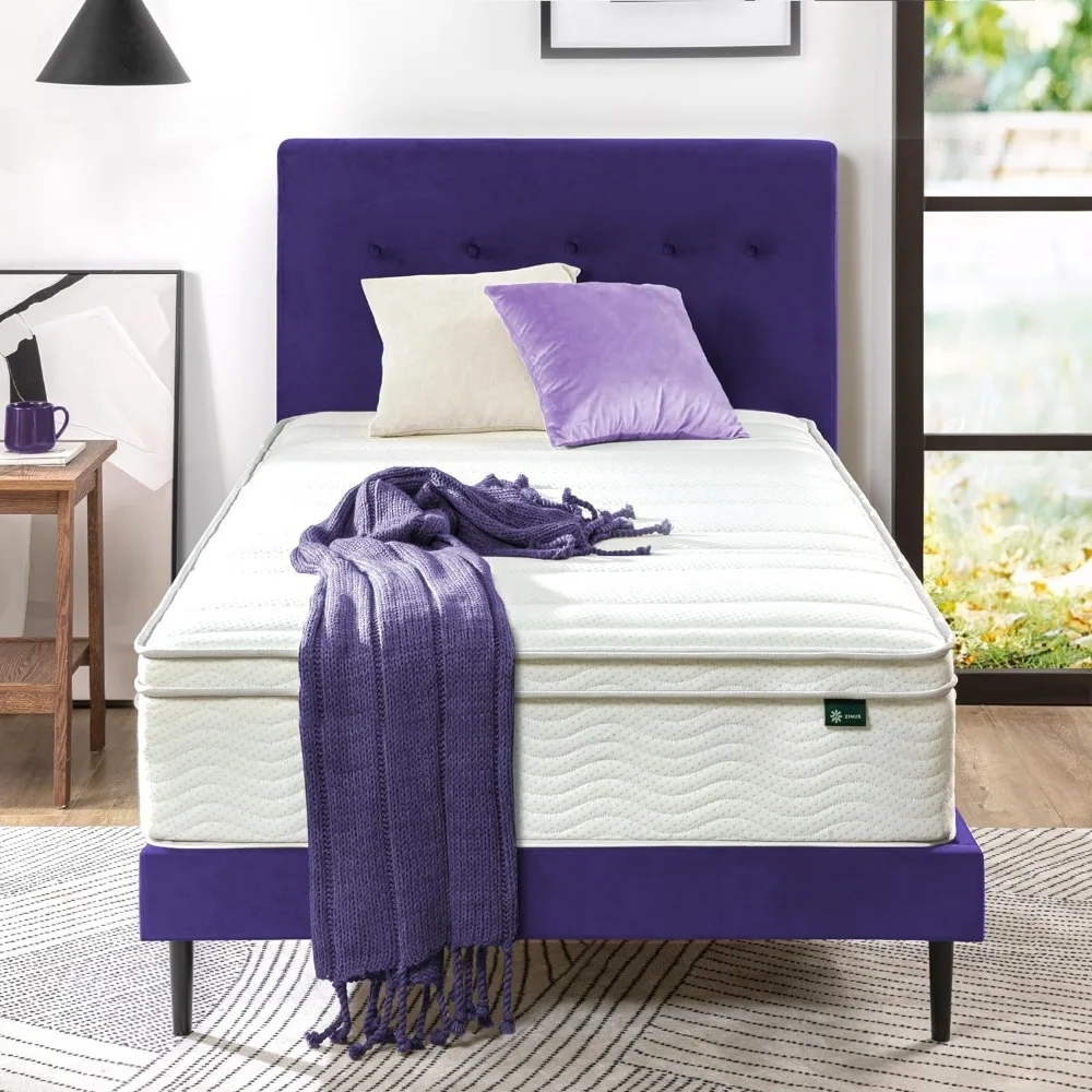 

12 Inch Foam and Spring Mattress / CertiPUR-US Certified Foams / Mattress-in-a-Box, durable comfort, free shipping