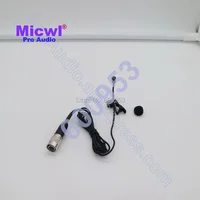 MICWL A5-TH Micro Mini Microphone à revers Lavalier omnidirectionnel à clipser pour Audio Technica poche sans fil Hirose 4 broches 1