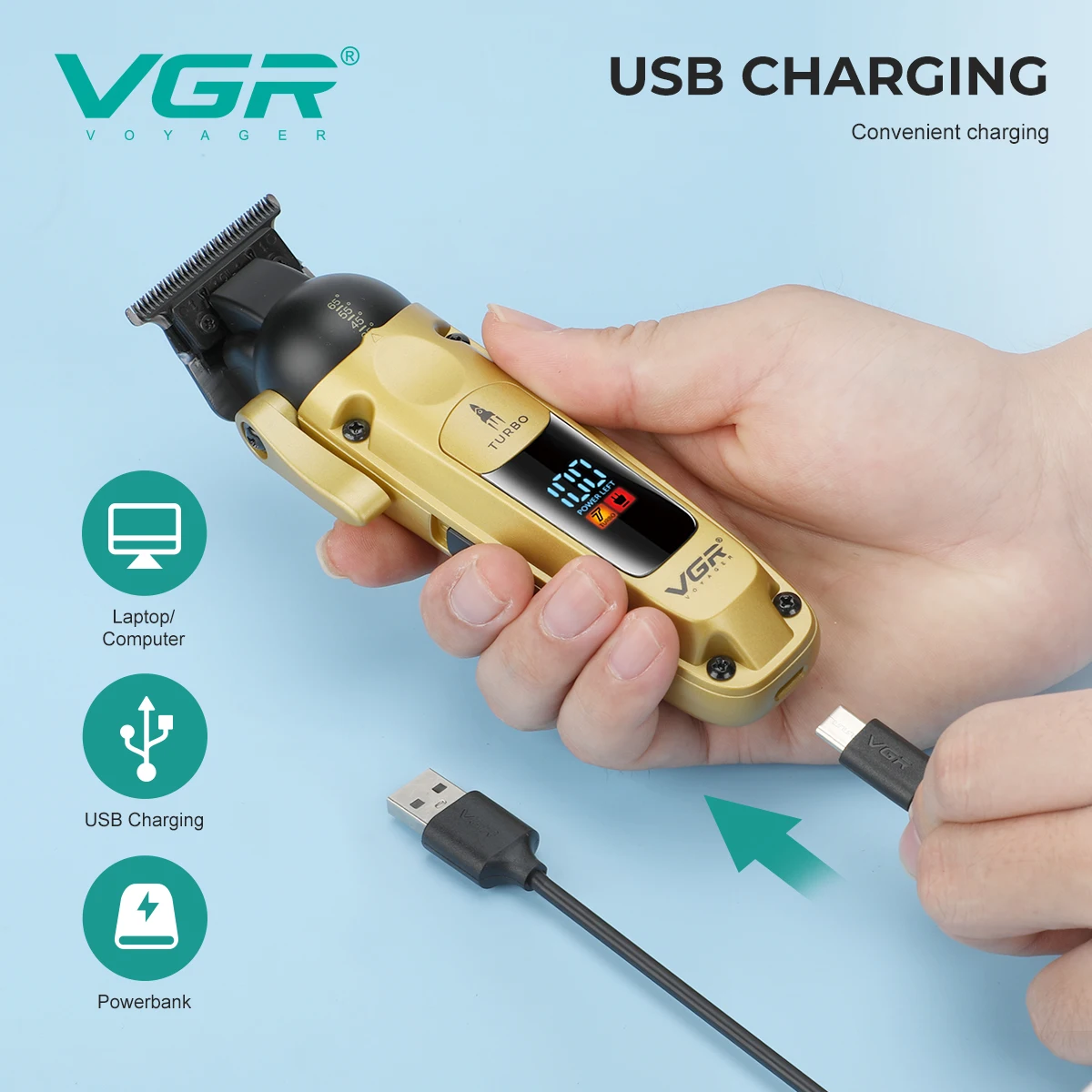 VGR ماكينة حلاقة الشعر رجال مكينه حلاق شعر ماكينة...