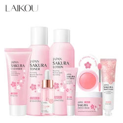 LAIKOU Sakura Facial Skin Care & Beauty Set - 8Pcs Moisturizing & Nourishing Collection (8Pcs set)