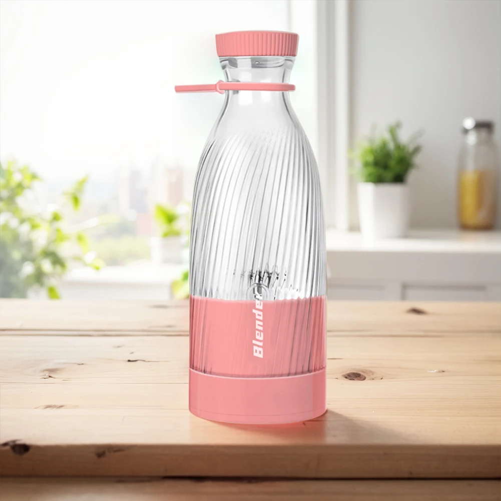 500ml Portable Wireless Blender Rechargeable Electric Fruit Juicer Machine 6 Blades Smoothies Mixer for Shakes Smoothies