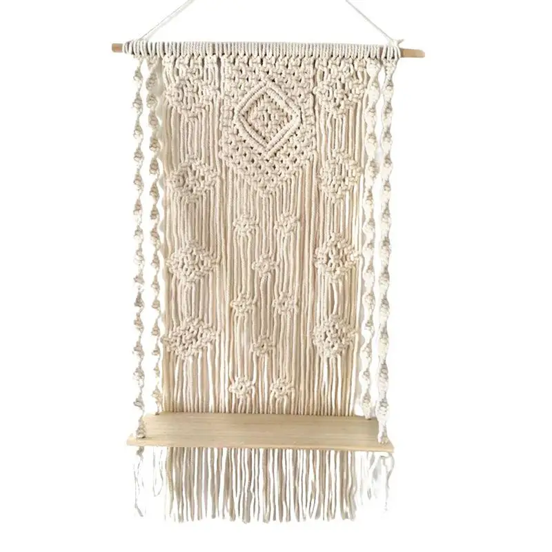 

Plant Hanging Shelf Hangers For Hanging Plants Handmade Indoor Boho Rope Flower Pot Basket Holder For Home Decor Bedroom Living