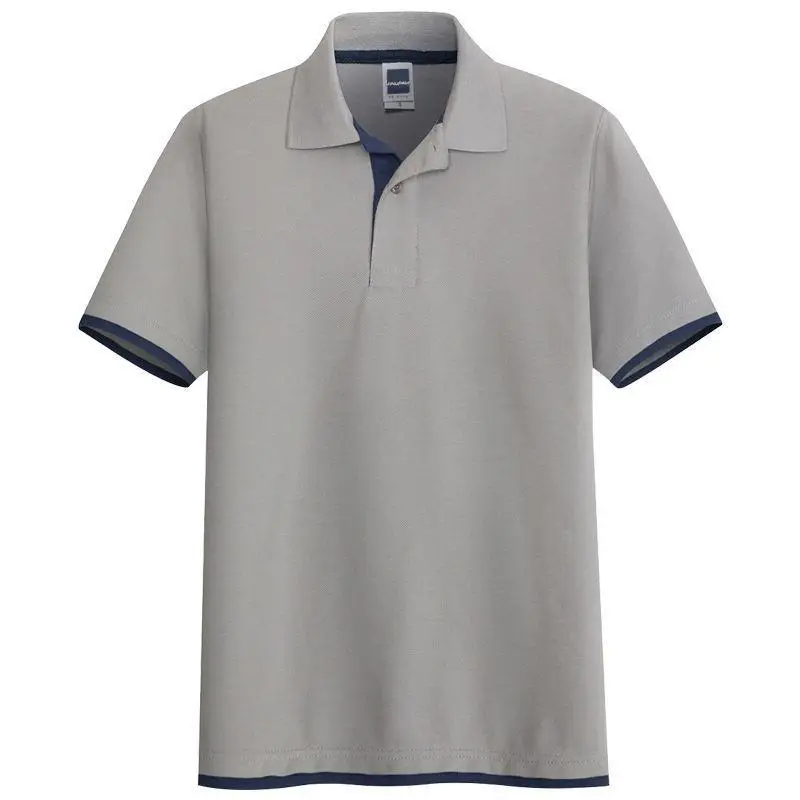 남성용 반팔 코튼 반팔 폴로 셔츠, 작업복, 다용도 남성 의류, 기본 티, 신상 비즈니스 캐주얼 상의, 여름