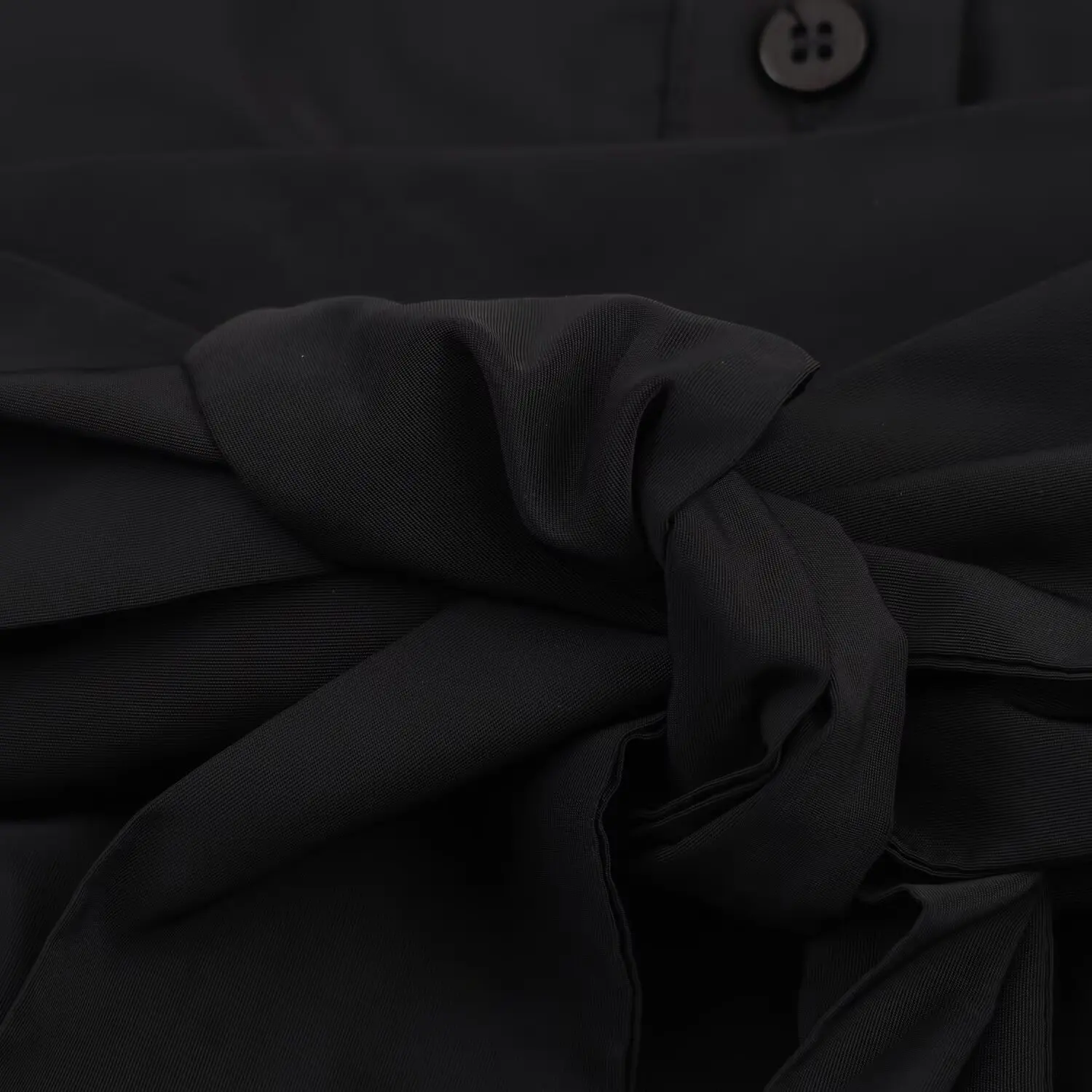 Women's lace-up Elegant Black Long Shirt-Dress Female Turn-Down Collar Single Breasted Long Sleeve Commuter Casual Midi Dress