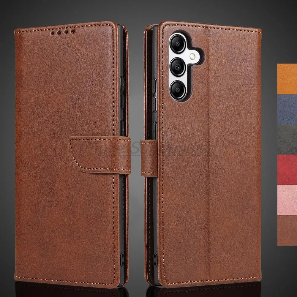 Elegant PU Leather Wallet Flip Case - Premium Protective Cover & Phone Bag for Samsung Galaxy A14 5G