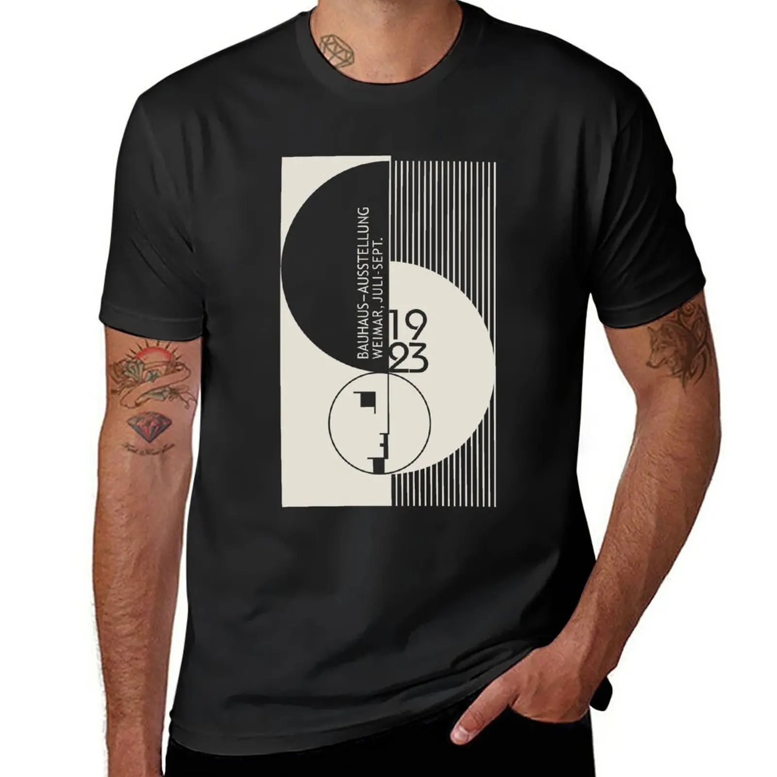 

Bauhaus Exhibition Art T-Shirt funnys kawaii clothes summer clothes boys animal print men clothes