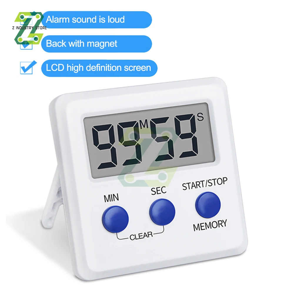 Enhanced Digital Timer with LED Display - Versatile for Kitchen, Sports, Study, and More