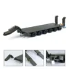 1/14 RC Hydraulic Metal Semi Trailer for Elefant FAUN SLT-56 Tank Transporter Model Remote Control Vehicle Warning Lights Toy 1