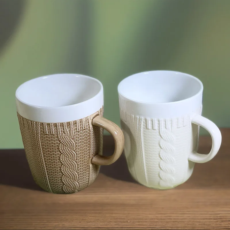 Ceramic Mug Coffee Mug Sweater Pattern Cozy Mug Sweater Pattern By