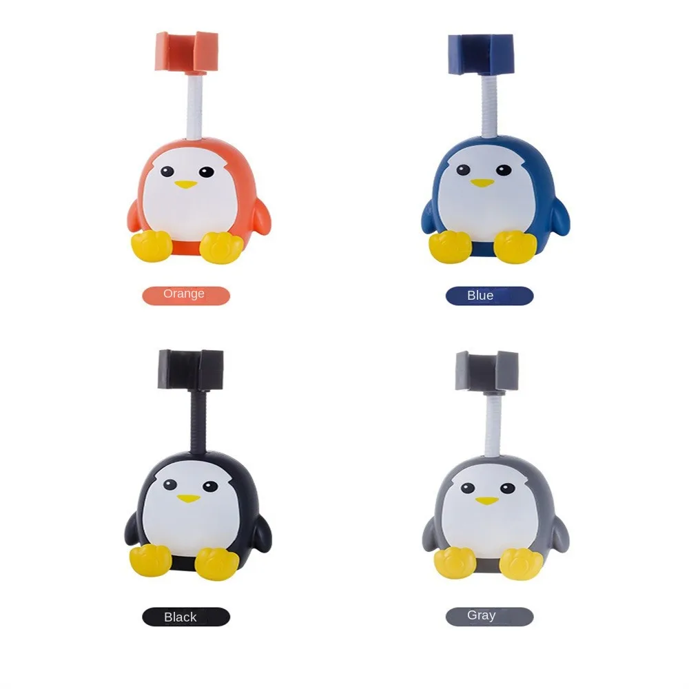 

Кронштейн для душевой лейки, регулируемый настенный держатель для душевой лейки, стойка для душа с мультяшным пингвином для детей