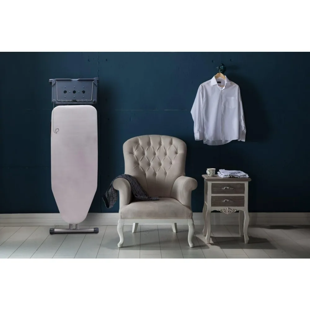 Mabel Home Ironing Board: Wide Surface, 8 Features, Adjustable Height, Cotton Cover with Retractable Wings