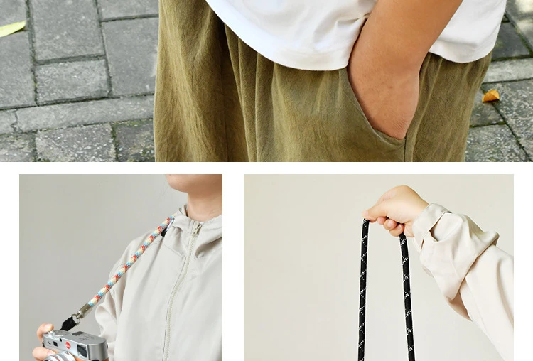 Kamera Schultergurt Lanyard Universal für Nikon Panasonic Canon Leica Sony Pentax Fujifilm Umhängeband A7M4 A7C Fuji XT20 XS10 – Detail 16