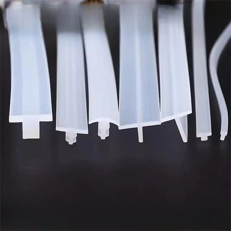 Silicone Rubber t Strip Gap Cover Impermeável Resistente ao Calor Transparente Bar Sealing