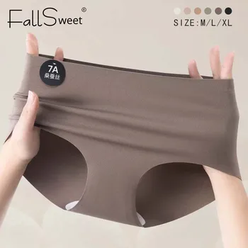FallSweet 8PCS Seamless Mulberry Silk Panties for Women Ultra Thin High Elastic Invisible Briefs Soft Comfortable Lingerie M-2XL 3