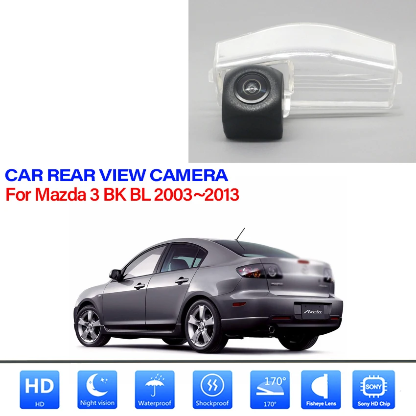 

CCD HD рыбий глаз камера заднего вида для Mazda 3 BK BL 2003 2004 2005 2006 2007 2008 2009 2010 2011 2012 2013 автомобильный резервный монитор