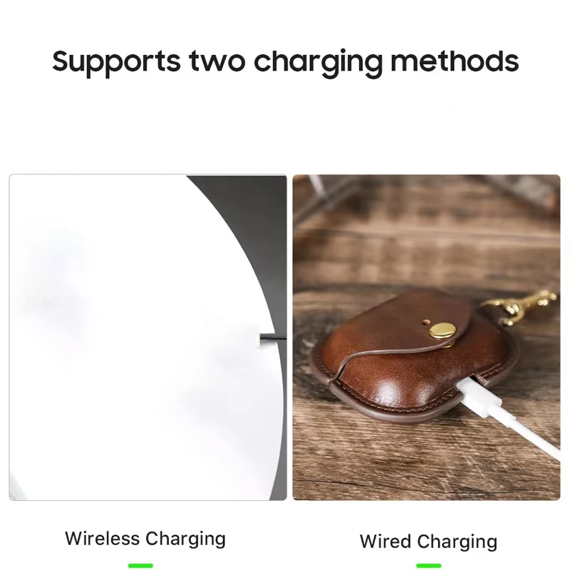 Leather Case for Galaxy Buds 3 All Around Shockproof Protective Cover with Anti-lost Buckle for Buds 3pro Headset Charging Box