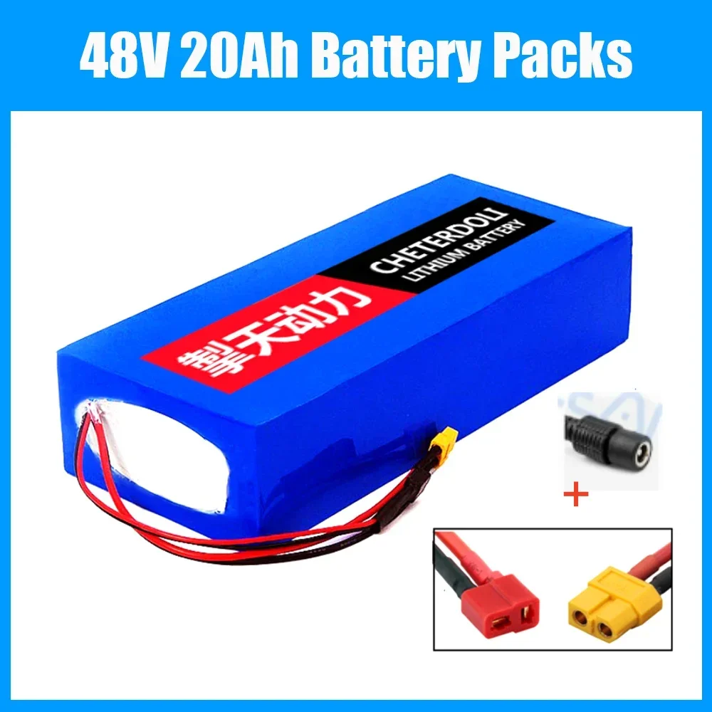 

Aleaivy 36V 48V 60V 20Ah Ebike Battery 21700 Lithium Battery Pack for Electric Bike Electric Scooter + Charger 42V 54.6V 67.2V