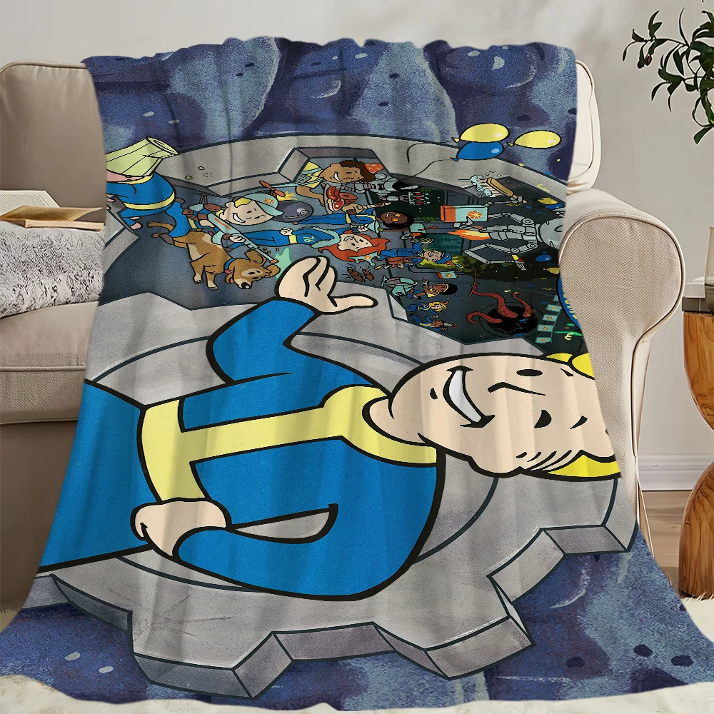F-Fallouts Boy Game Blanket Skin friendly comfort plush blanket suitable for sofa living room office bedroom travel and gifts 6