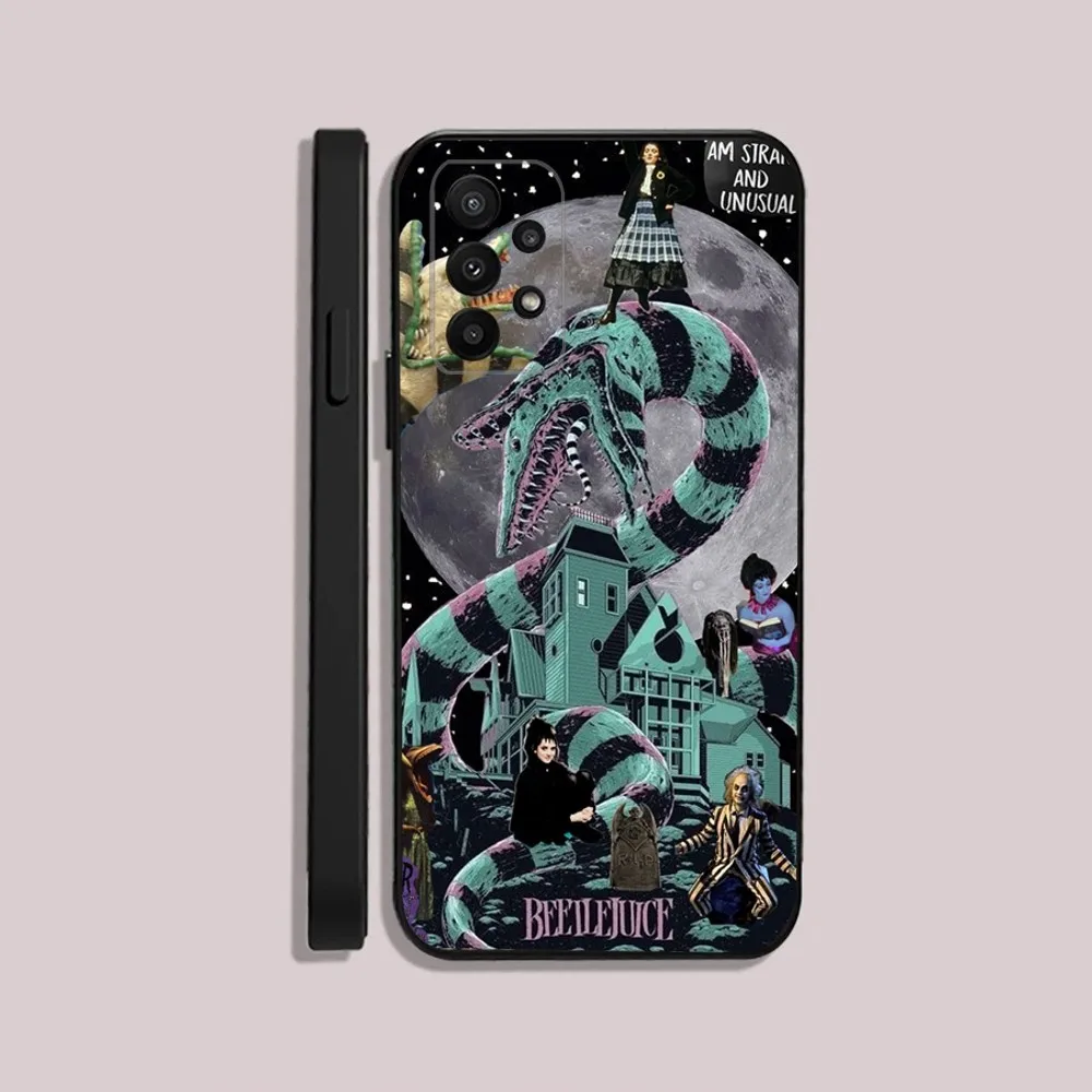 thumbnail image 1 of Funda blanda negra con la película B-BeetlejuiceS 2 para Samsung S24,23,22,30,21,10,9,Ultra,Plus,Lite,FE,5G, 1 of 5
