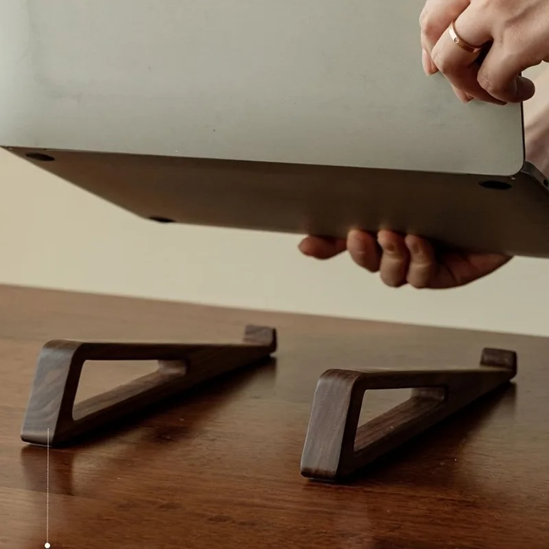 Elevated Multifunctional Wooden Stand with Wide Base