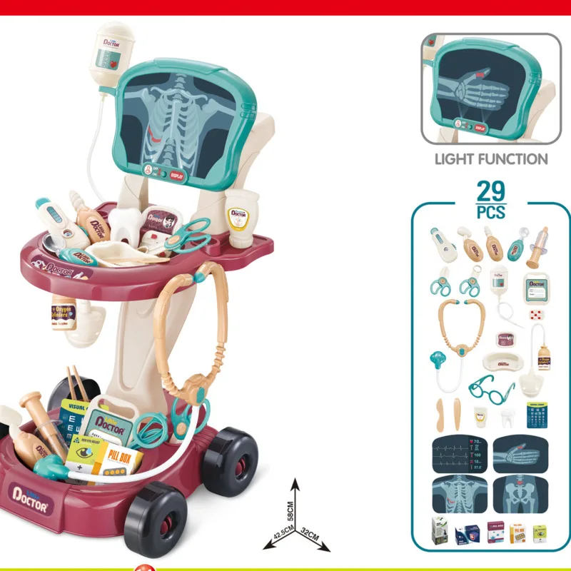 Simulation Pretend Game Children's Toys Family Doctor Educational Medical Game Simulation Accessorie Play Learing Toys