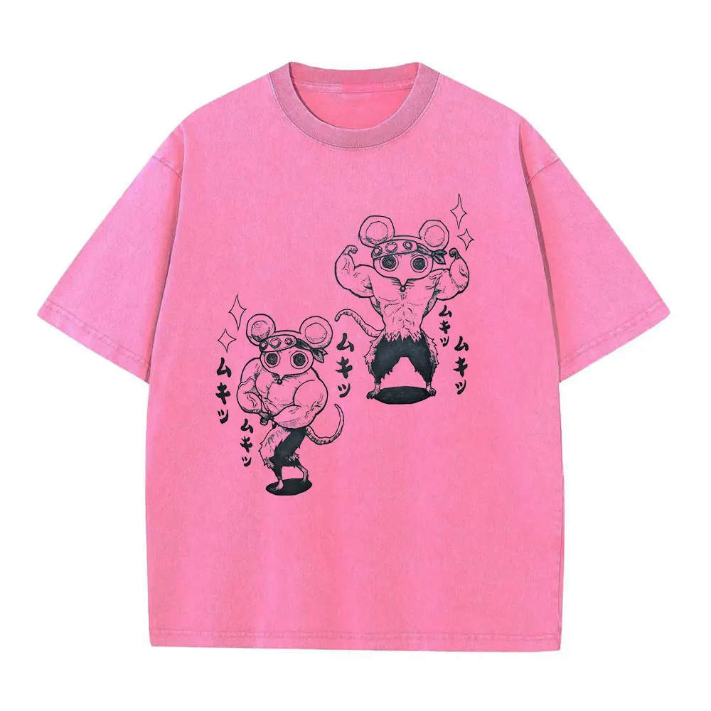 أنيمي شيطان القاتل رياضة غسلها تي شيرت Uzui Tengen...