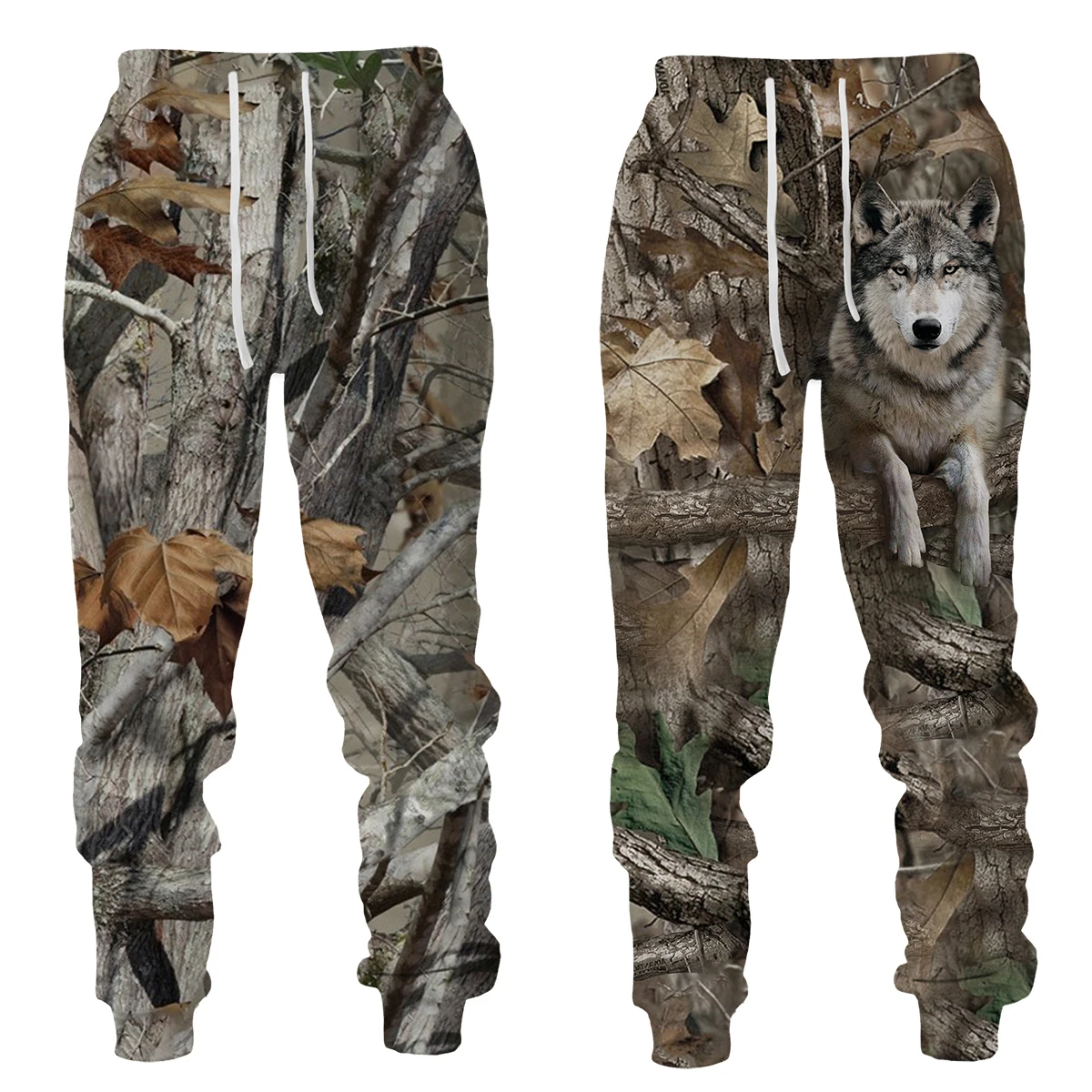 

Men Long Pants Outdoor Camping Camo Casual Wild Animal Hunting Deer Boar 3D Print Sweatpants Fishing Fitness Trousers Sportwear