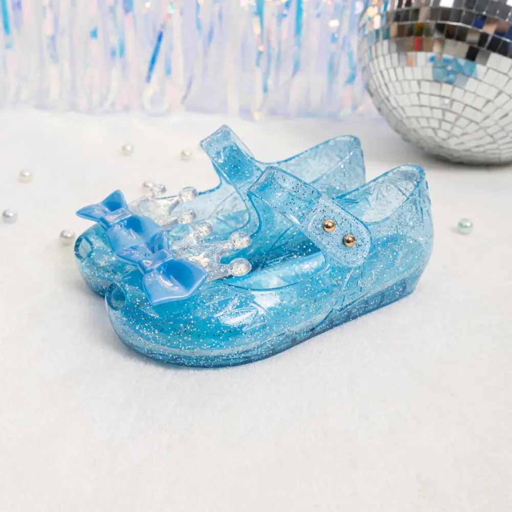 Girls Sandals Summer New Crystal Princess Shoes Anti-slip Breathable Fashion Children Sandals Beach Girls Shoes Cute Jelly Shoes 4