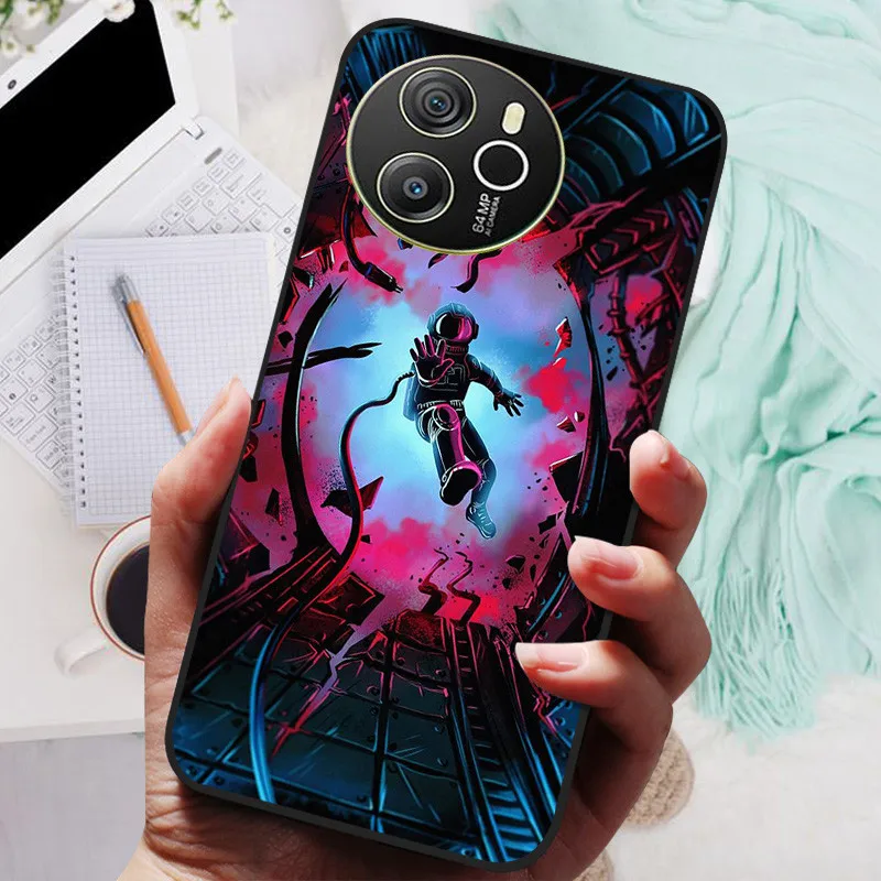 Blackview SHARK 8 Silicone Soft Back Case - Black Lion Wolf Design