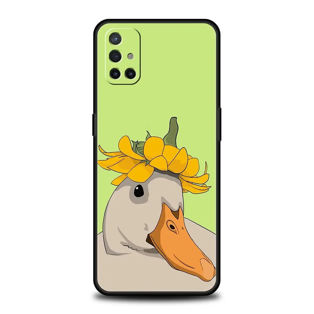 Quirky Duck Soft Phone Case Cover