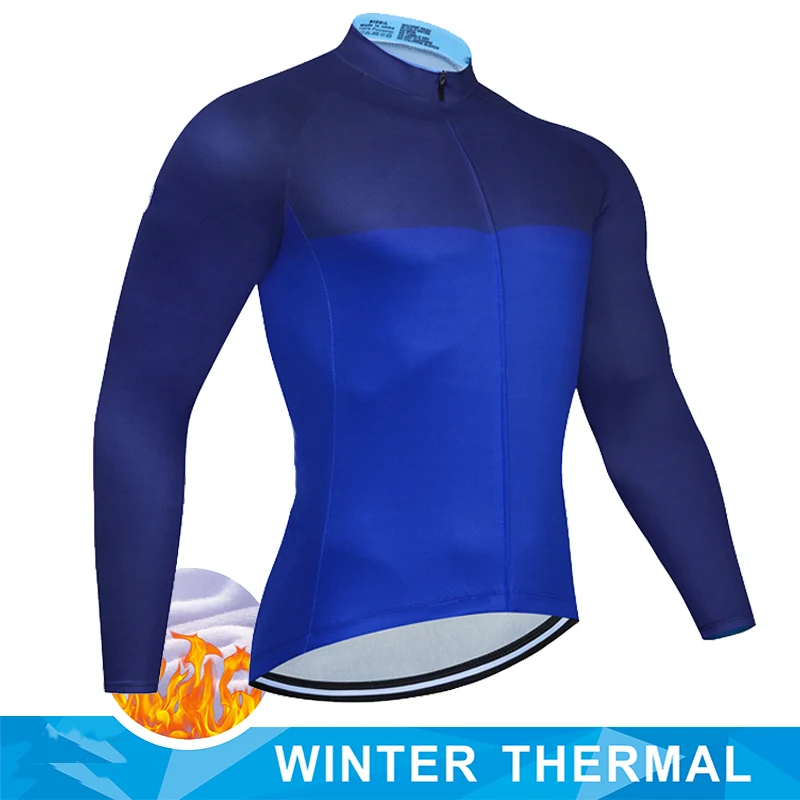 Sikma Maglia Ciclismo Uomo Invernale Maniche Lunghe - Termica In Pile Antivento Con Tasche Posteriori E Riflettori - 3